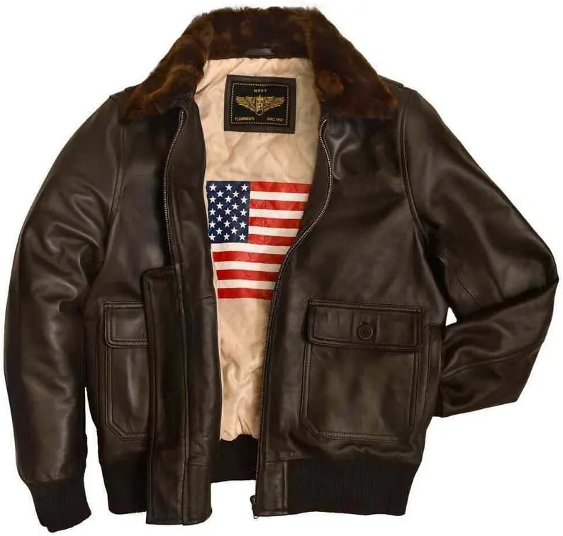 G-1 Aviator Handmade Sheepskin Leather Jacket