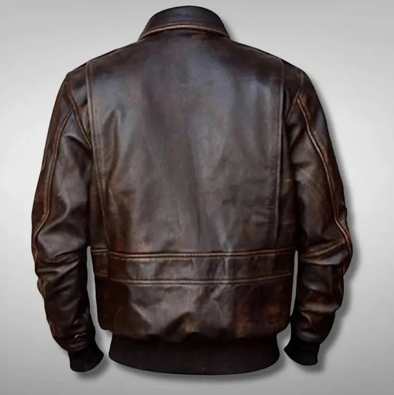 A-2 Aviator Bomber Leather Jacket