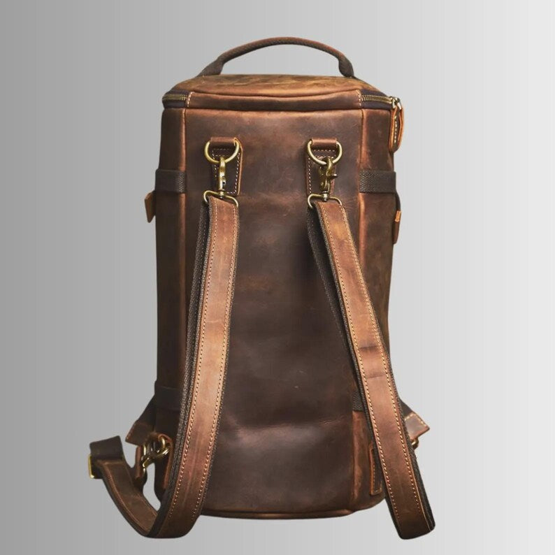 Leather Duffle Bag & Backpack