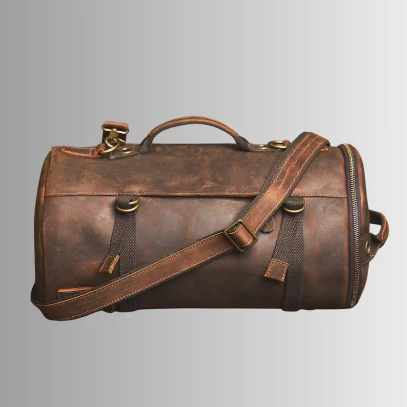Leather Duffle Bag & Backpack